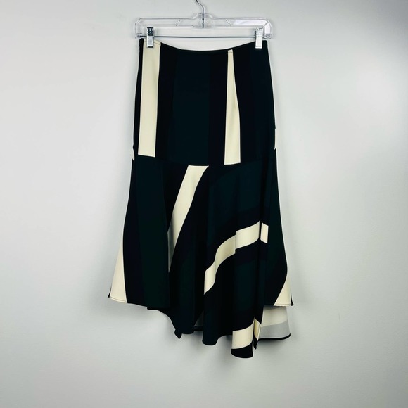 NEW Eva Franco Anthropologie Green Black Skirt Modest Size 2 - Picture 4 of 10